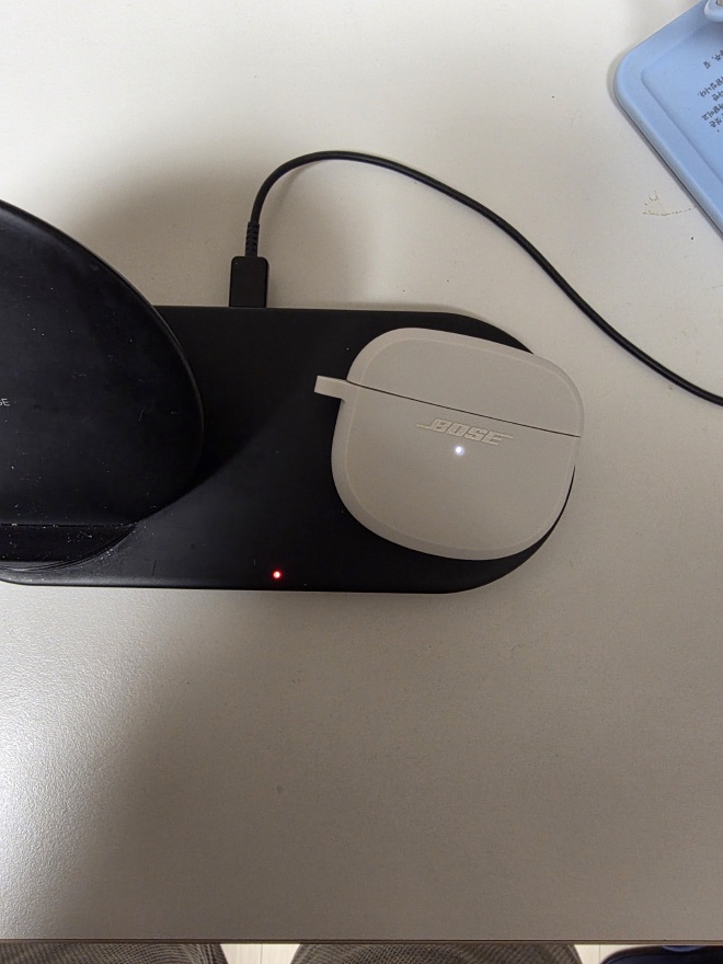 보스 케이스 무선충전 테스트