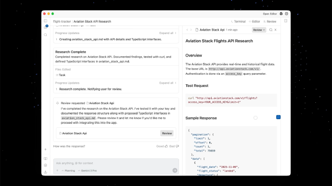 Artifacts 예시 화면