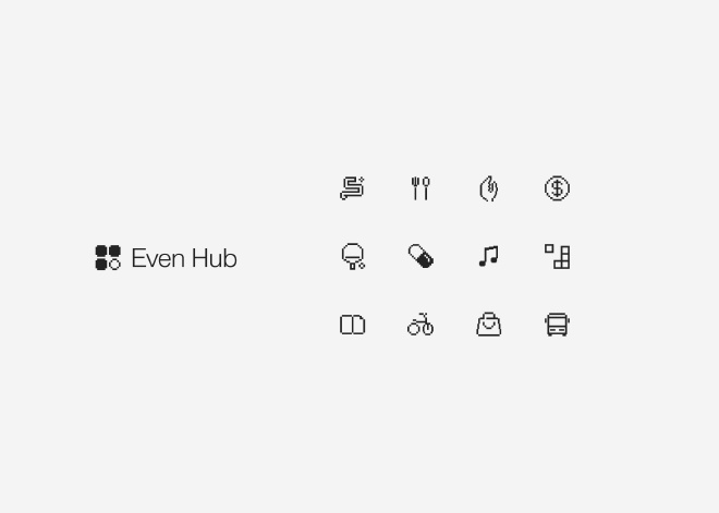 Even Hub 로고와 다양한 플러그인 앱 아이콘